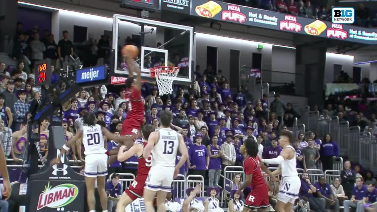 Ace Bailey flushes high-flying alley-oop for Rutgers