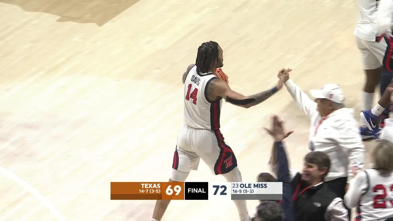 Ole Miss hangs on as Texas misses at the buzzer