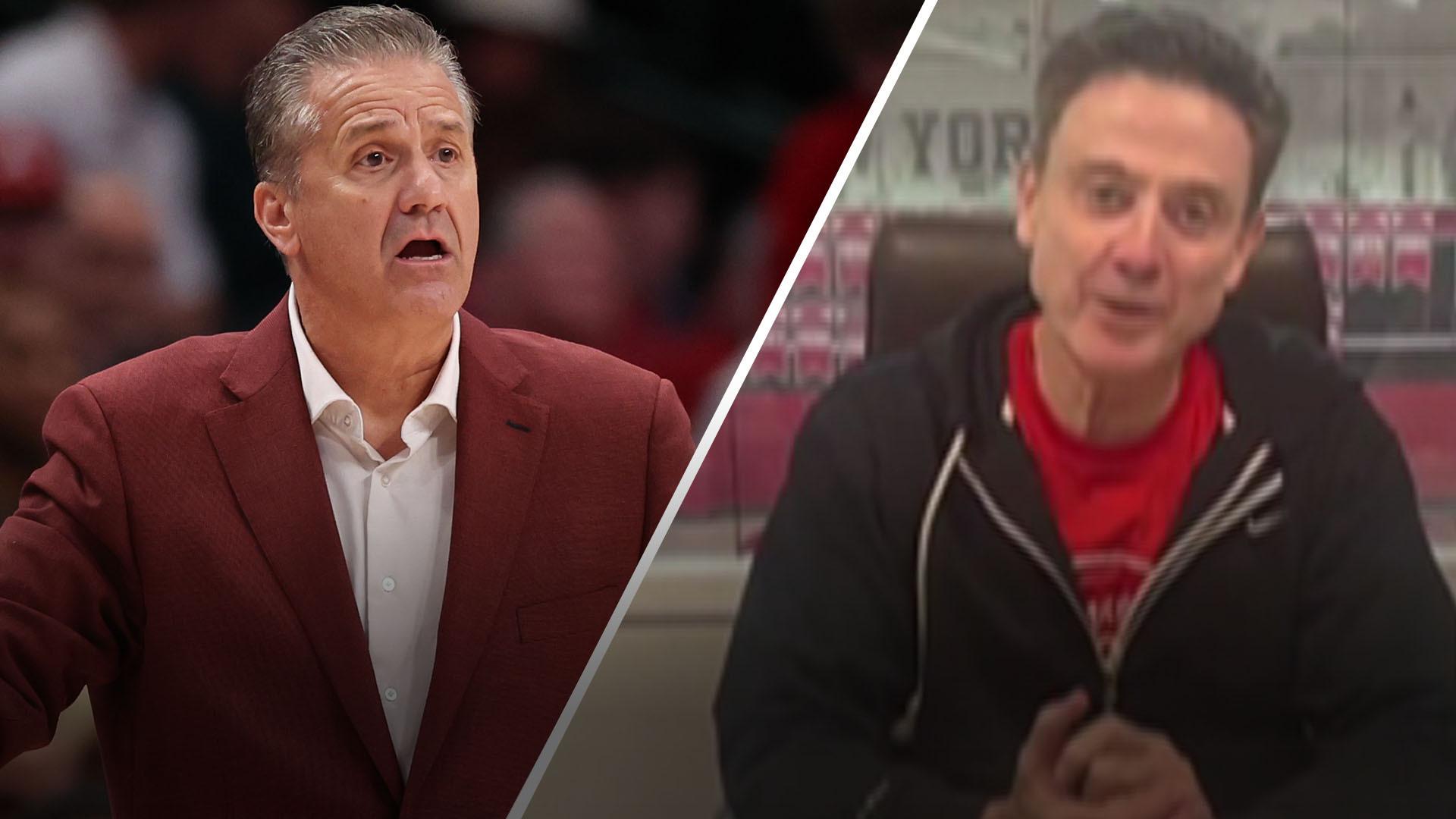 Rick Pitino urges Kentucky fans to cheer for Calipari on his return