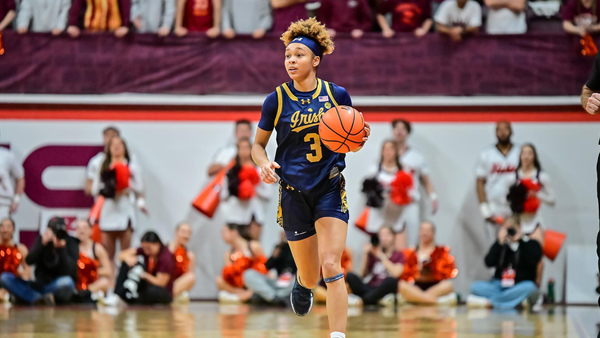 Hannah Hidalgo's 30-point game powers Notre Dame past Virginia Tech