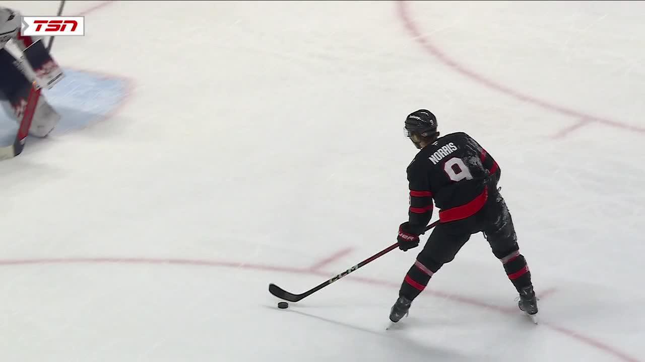 Josh Norris finds the back of the net on a short-handed penalty shot