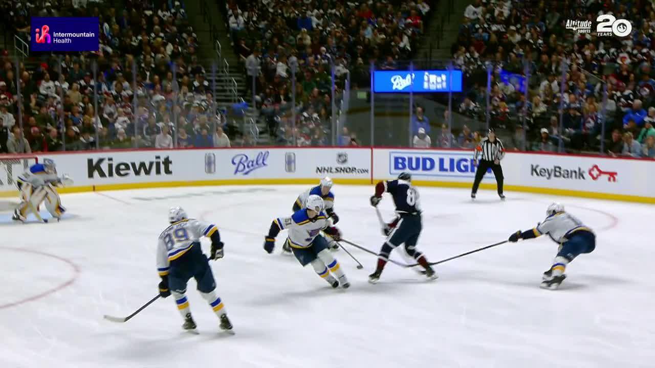 Martin Necas scores his first goal with Avalanche