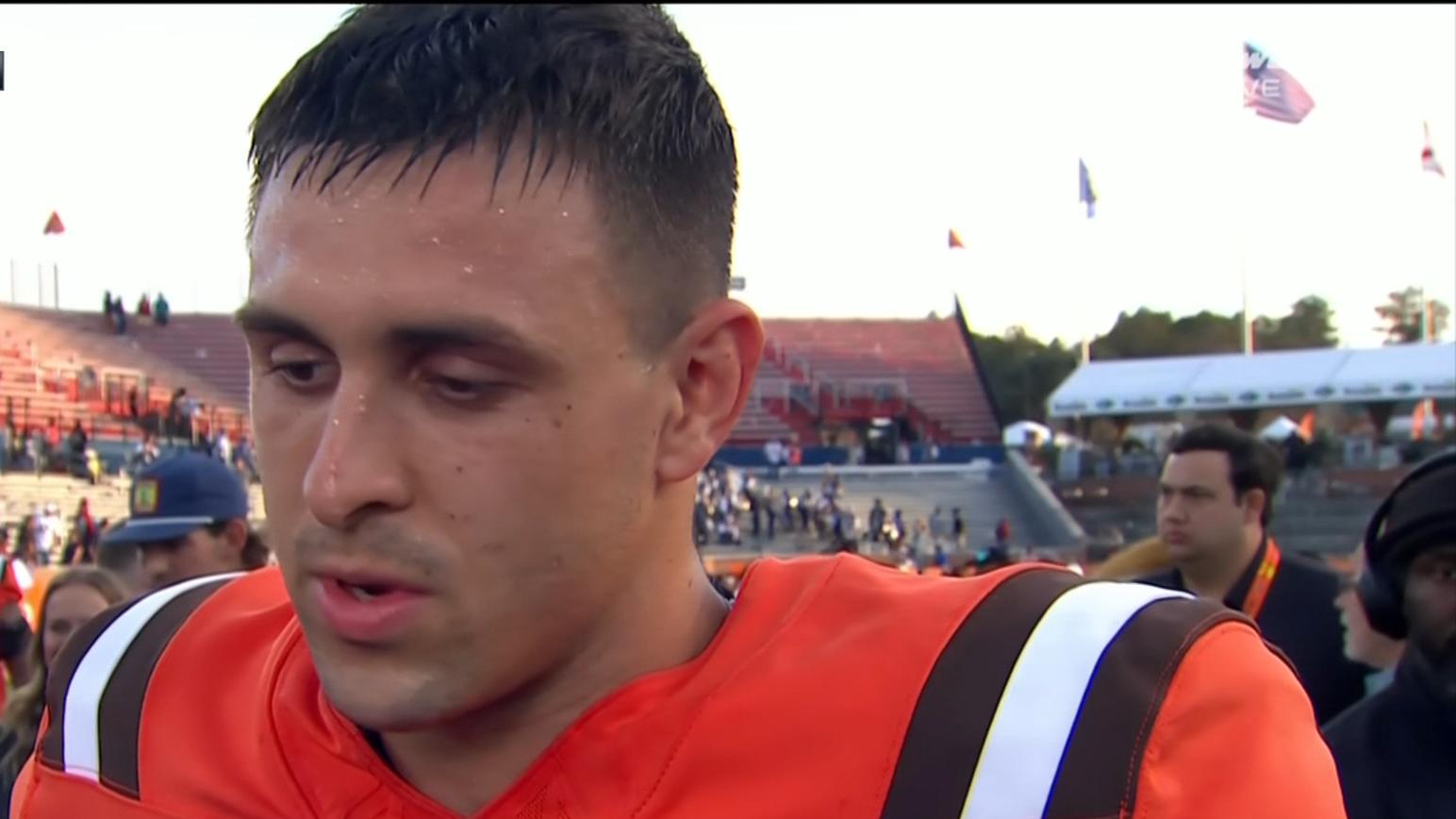 Jack Bech credits late brother for winning Senior Bowl TD