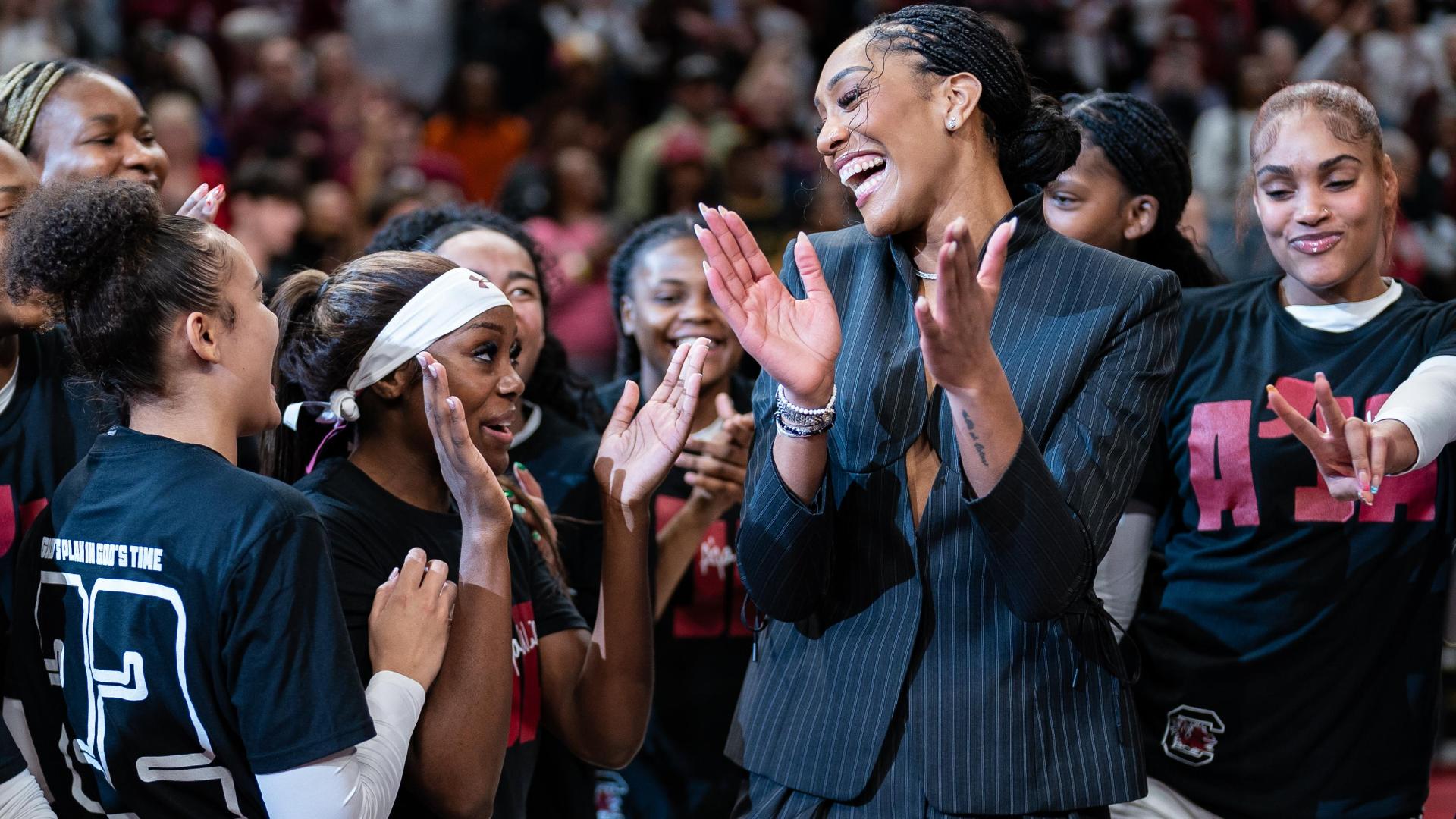 South Carolina retires A'ja Wilson's jersey