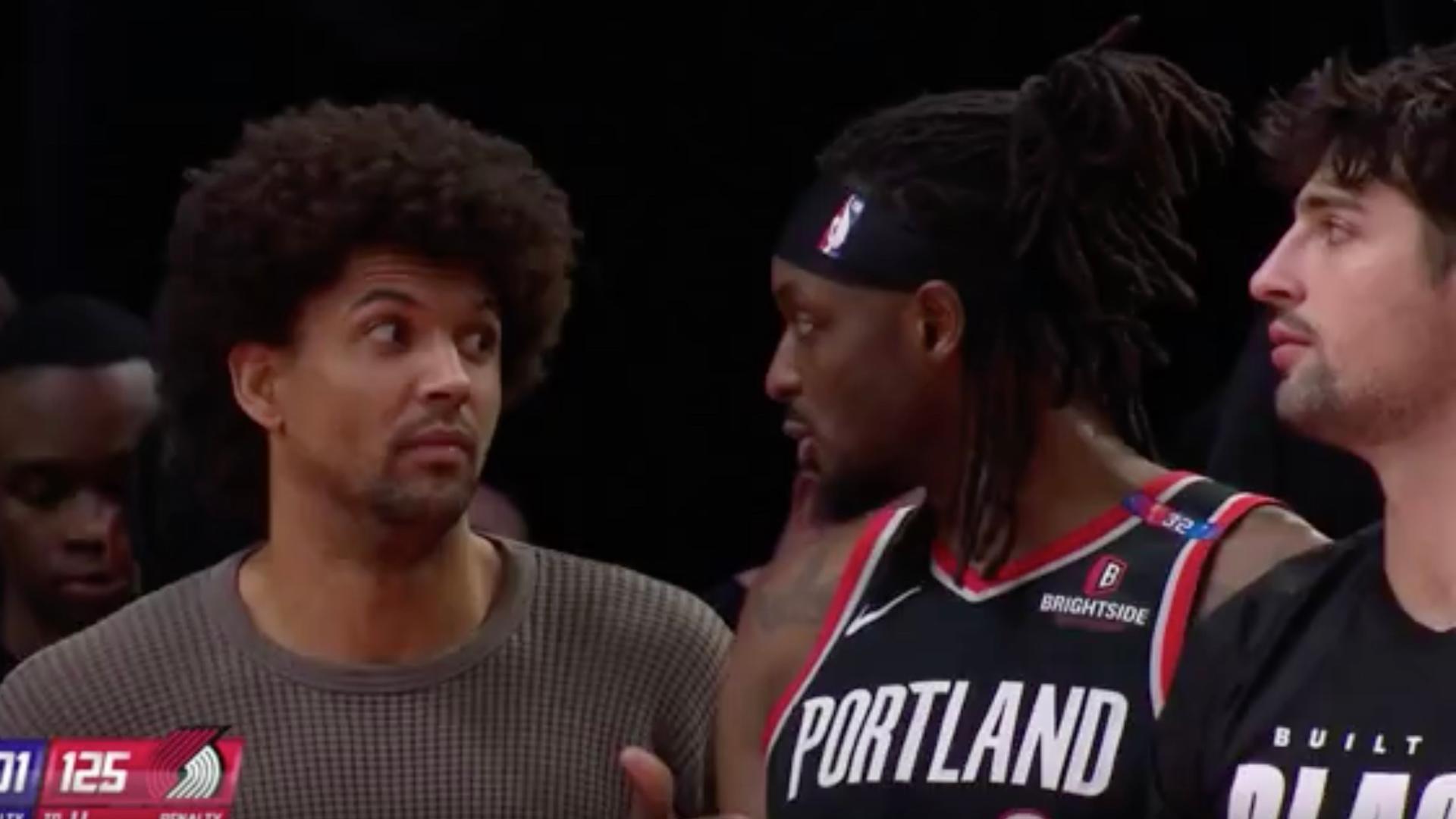 Blazers find out while on the court Luka traded for AD