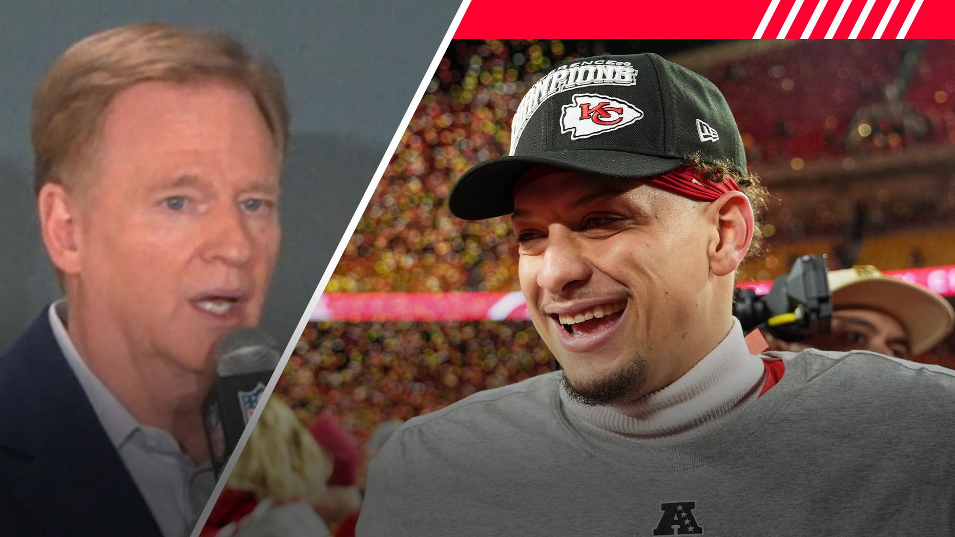 Goodell on officials favoring Chiefs: 'It's a ridiculous theory'