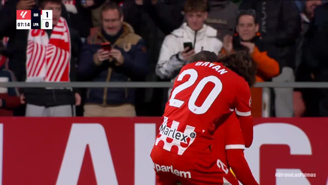 Abel Ruiz finds the back of the net for Girona