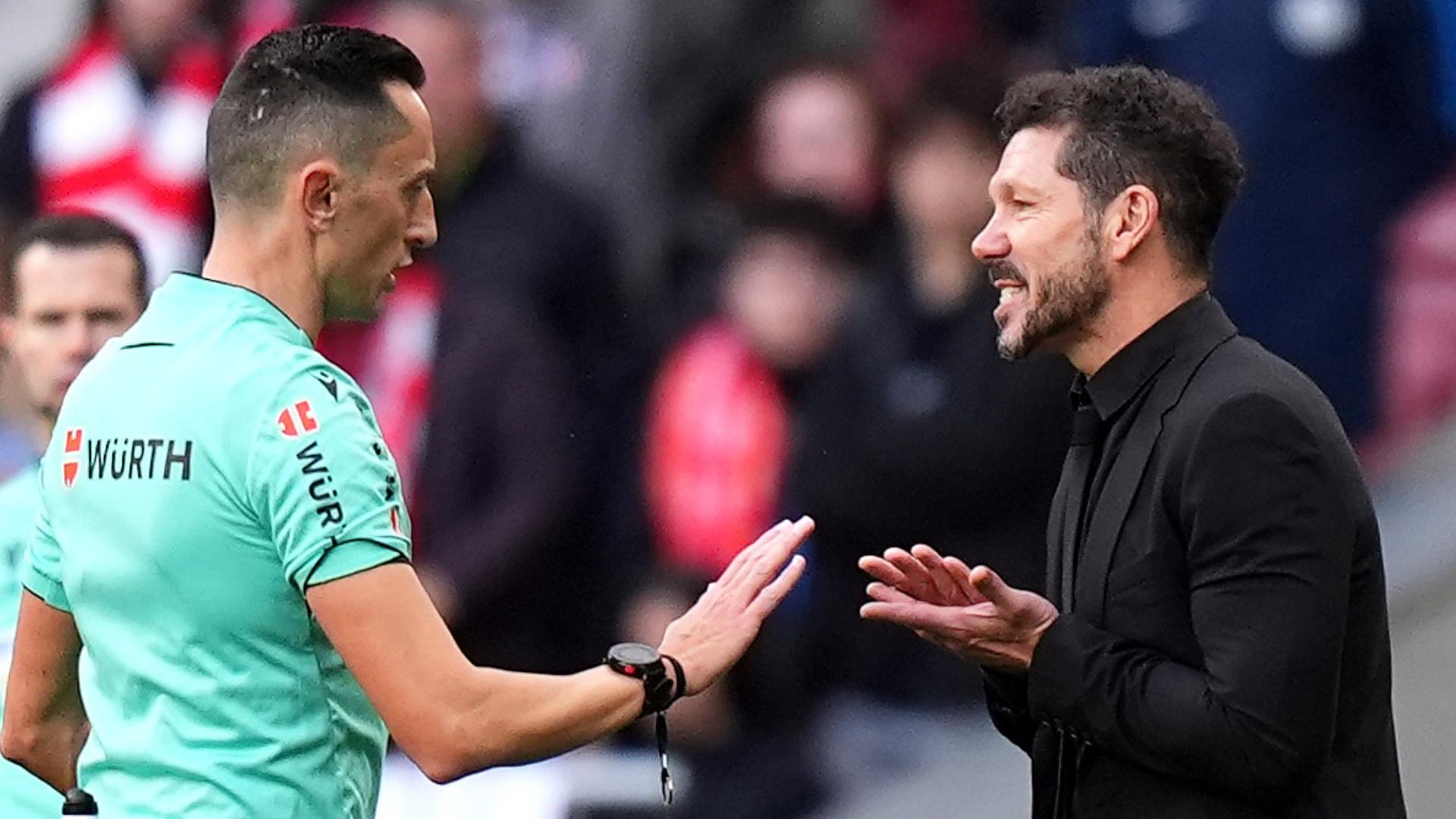Simeone: I'm not worried about how well the referee performs