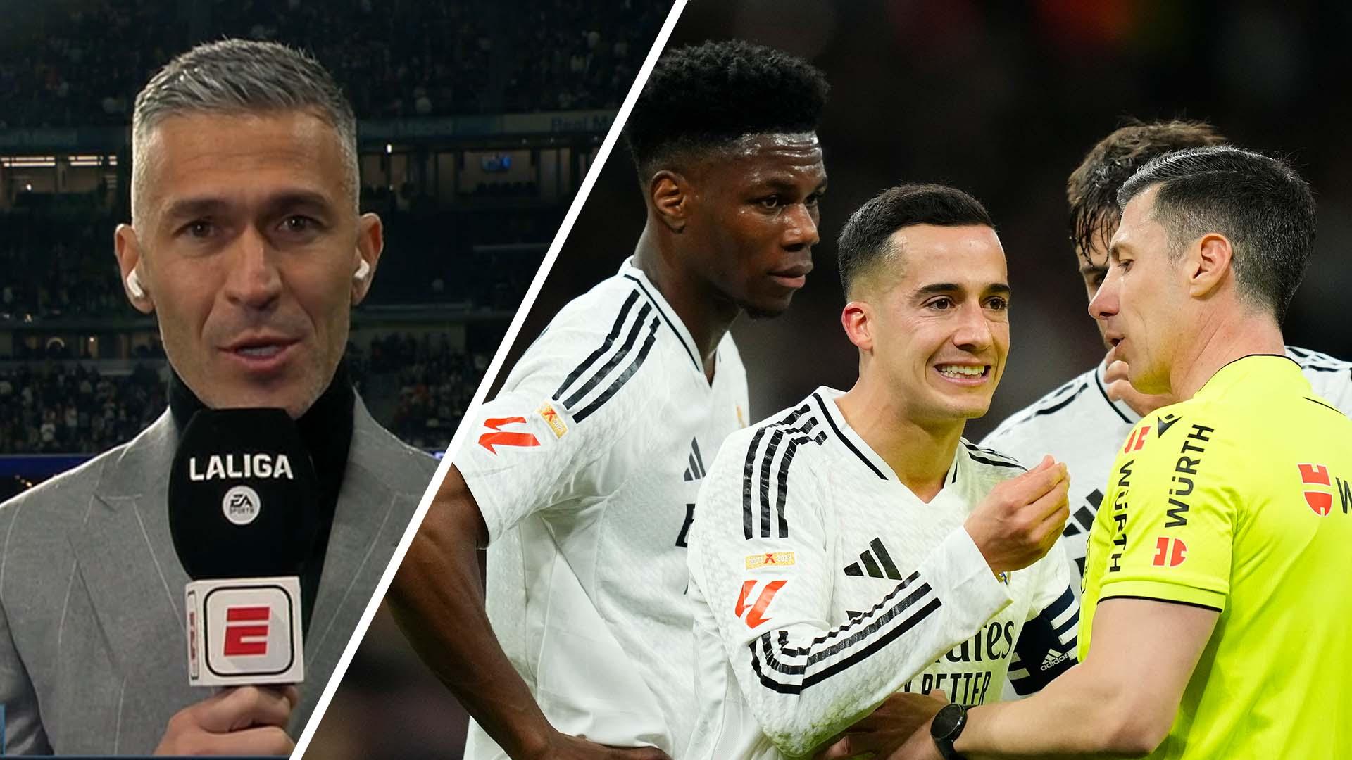 Luis García: Bernabéu crowd furious with penalty decision in Madrid derby
