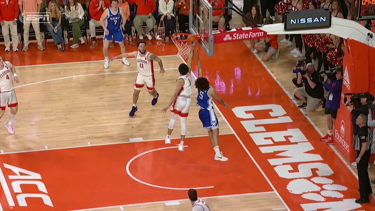 Chase Hunter comes up with big block to solidify Clemson's win