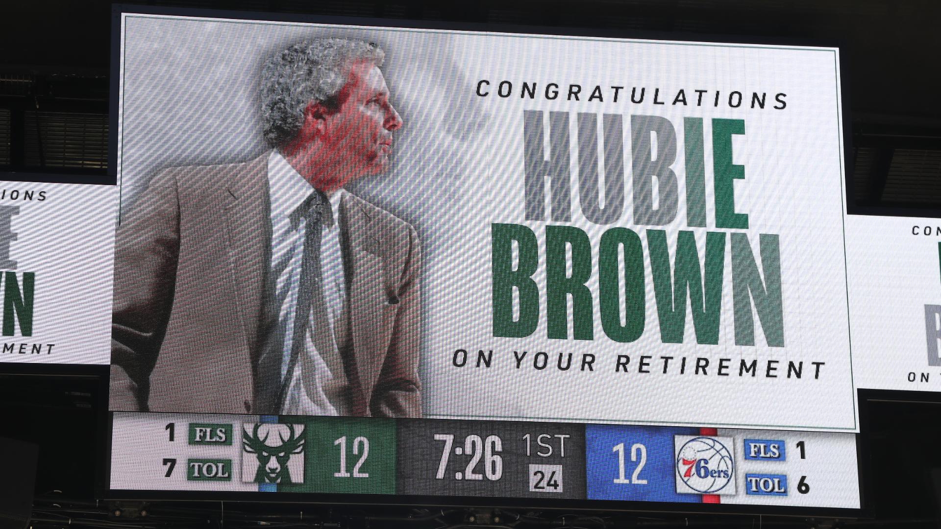 Bucks pay tribute to Hubie Brown on final broadcast