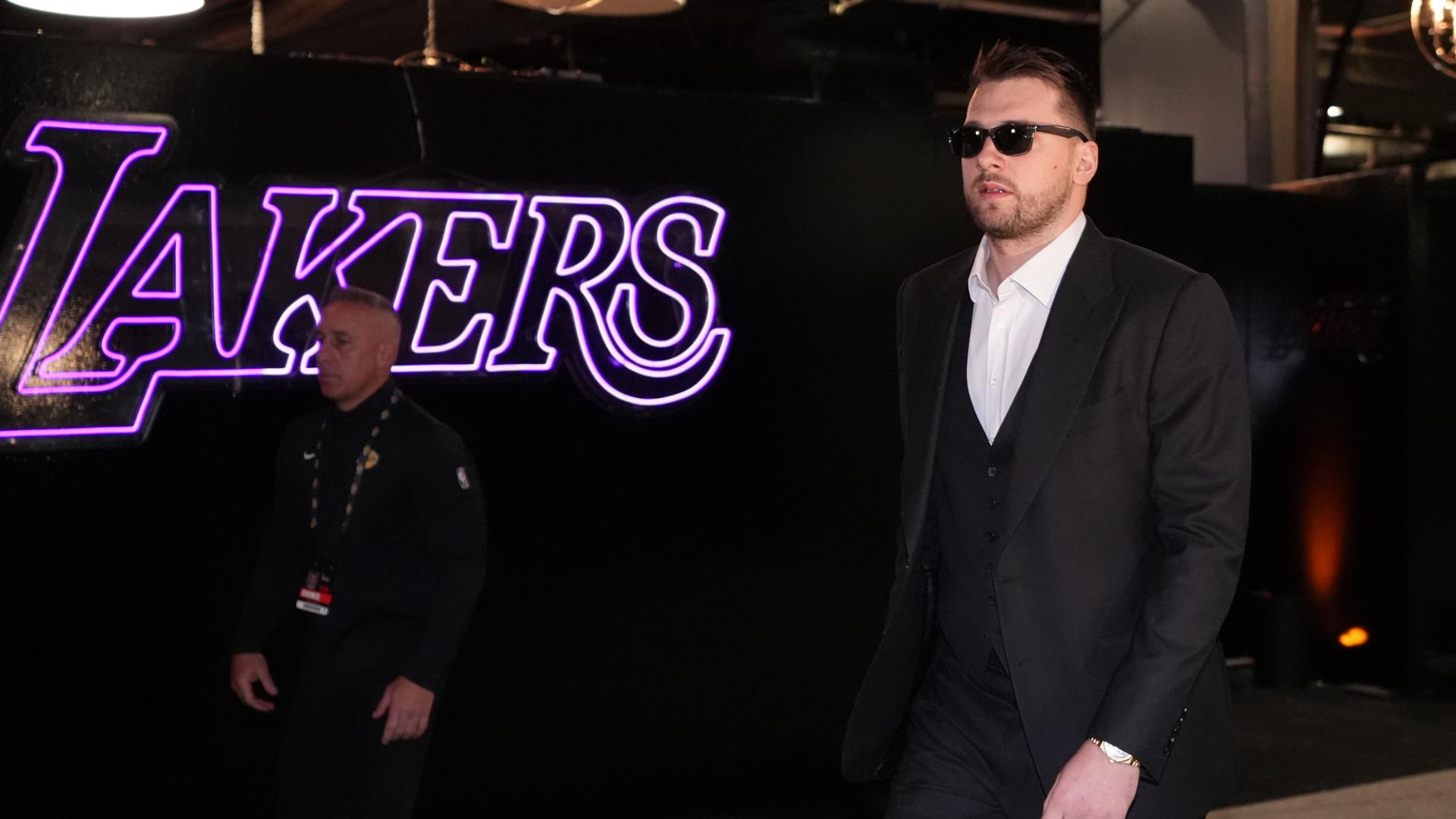 Luka arrives in style ahead of Lakers debut