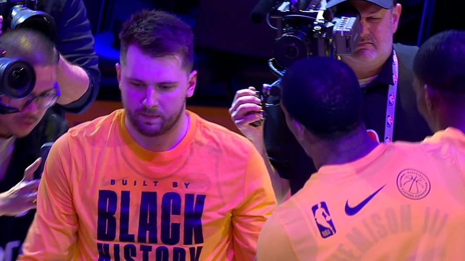 Luka receives rousing ovation during player intros
