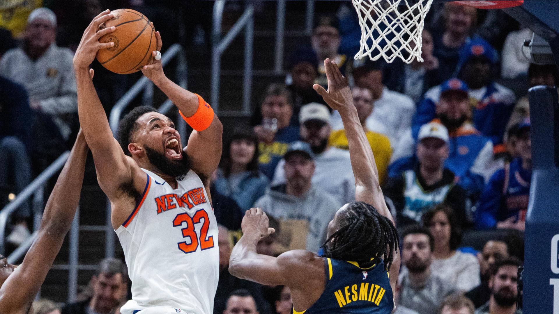 KAT unleashes 40 points in Knicks' win over Pacers