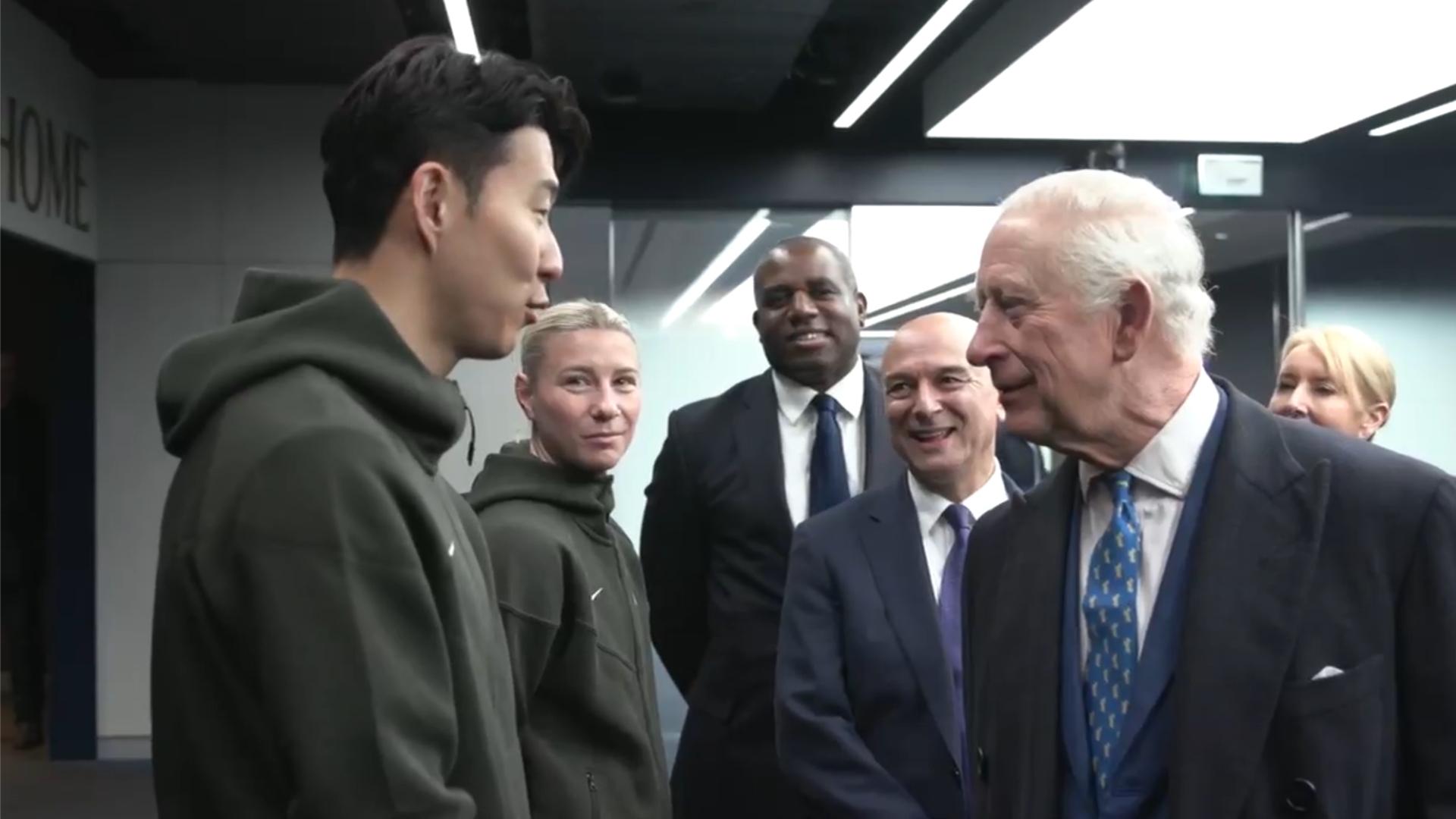 King Charles quizzes Son on Tottenham's season