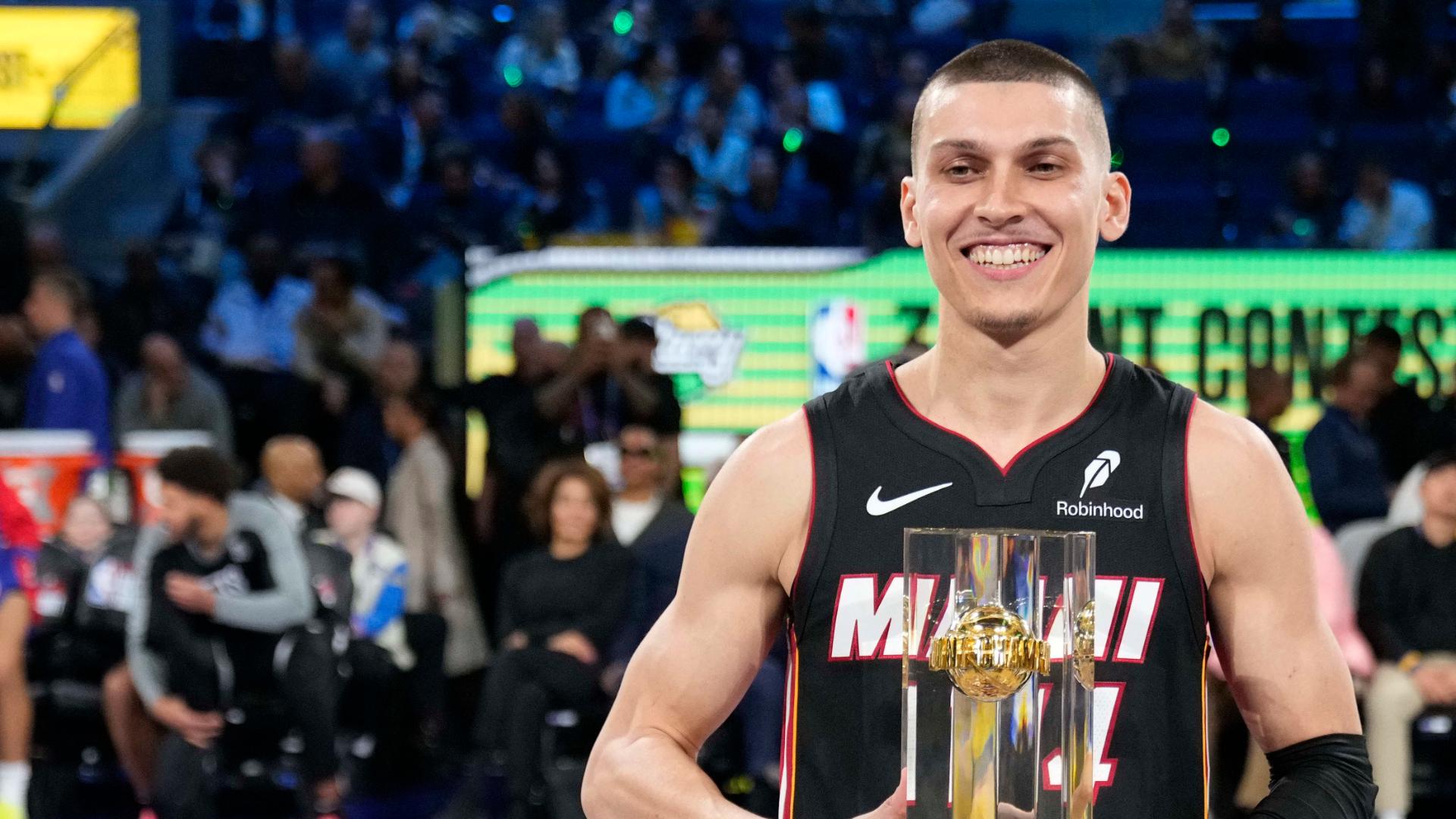 Tyler Herro edges Buddy Hield to win 3-point contest