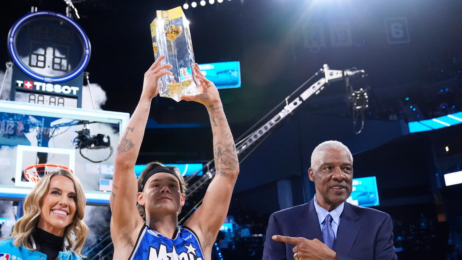 All of Mac McClung's perfect 50s to win 3rd straight dunk contest