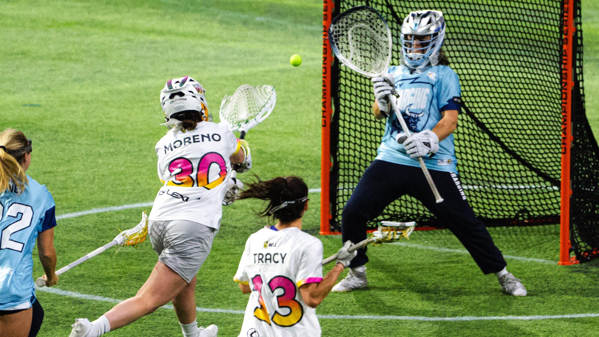 Taylor Moreno buries first goalie goal in WLL history