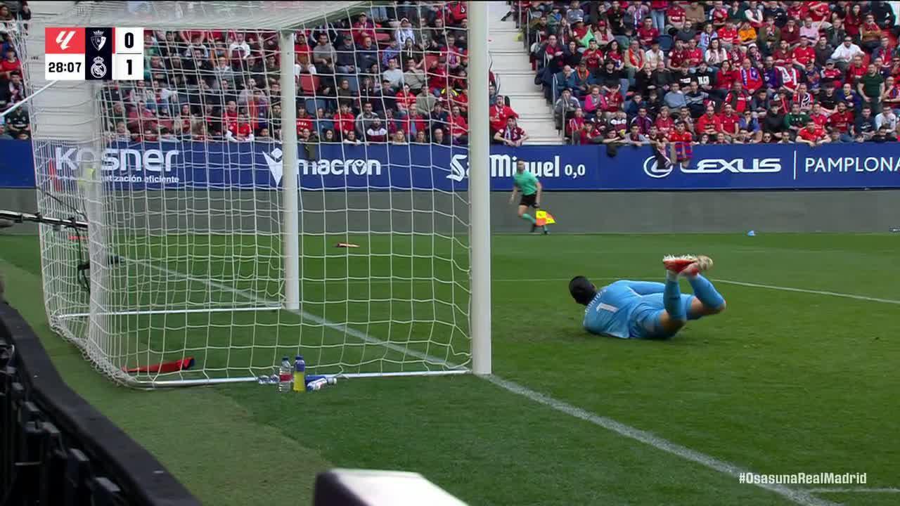 Courtois makes fantastic save to deny Osasuna