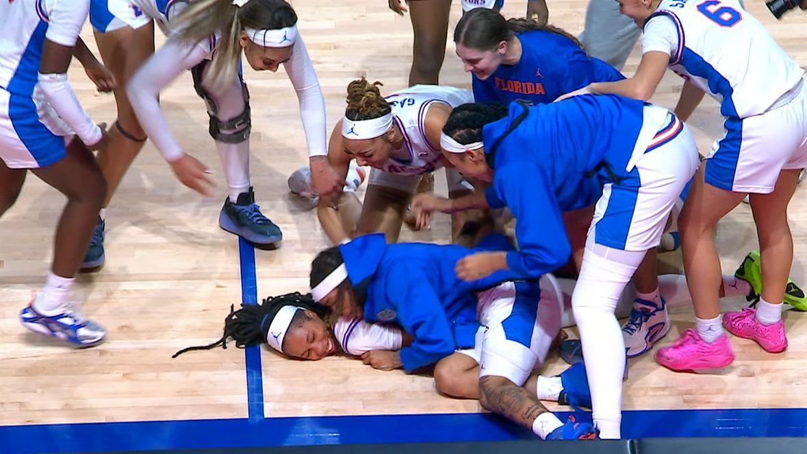 Florida's buzzer-beating trey sparks wild celebrations