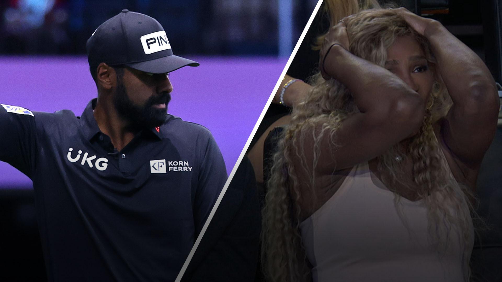 Serena not a fan of Theegala's poor bunker shot