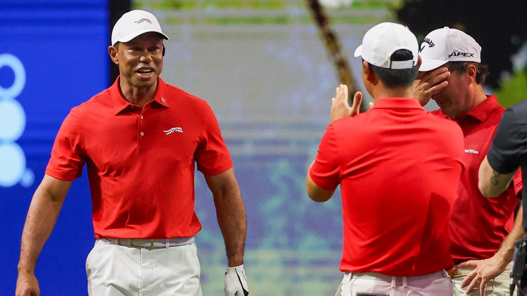 Tiger's club mishap has everyone in stitches