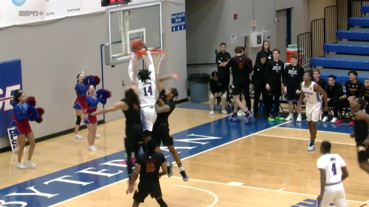 Jaylen Peterson puts two Eagles on a poster