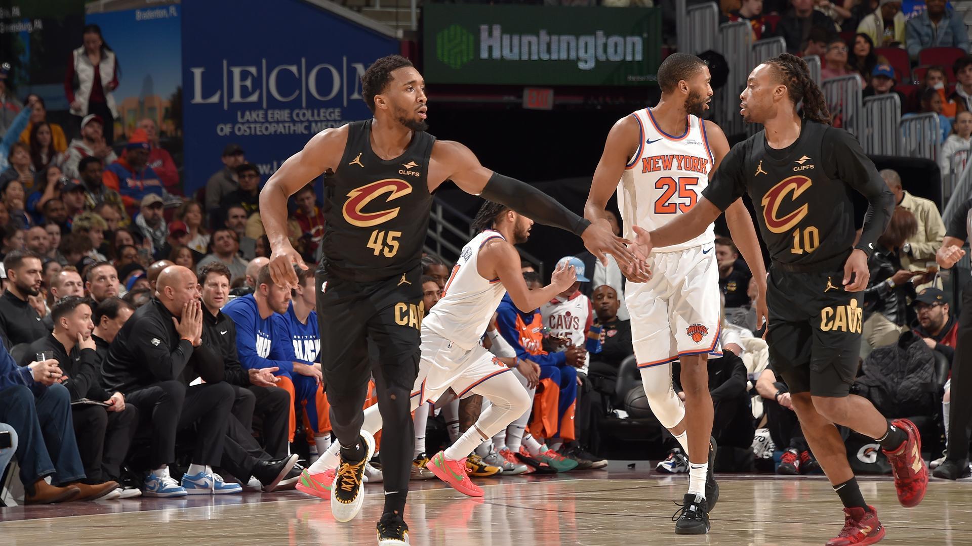 Cavs dominate Knicks with 36-point win