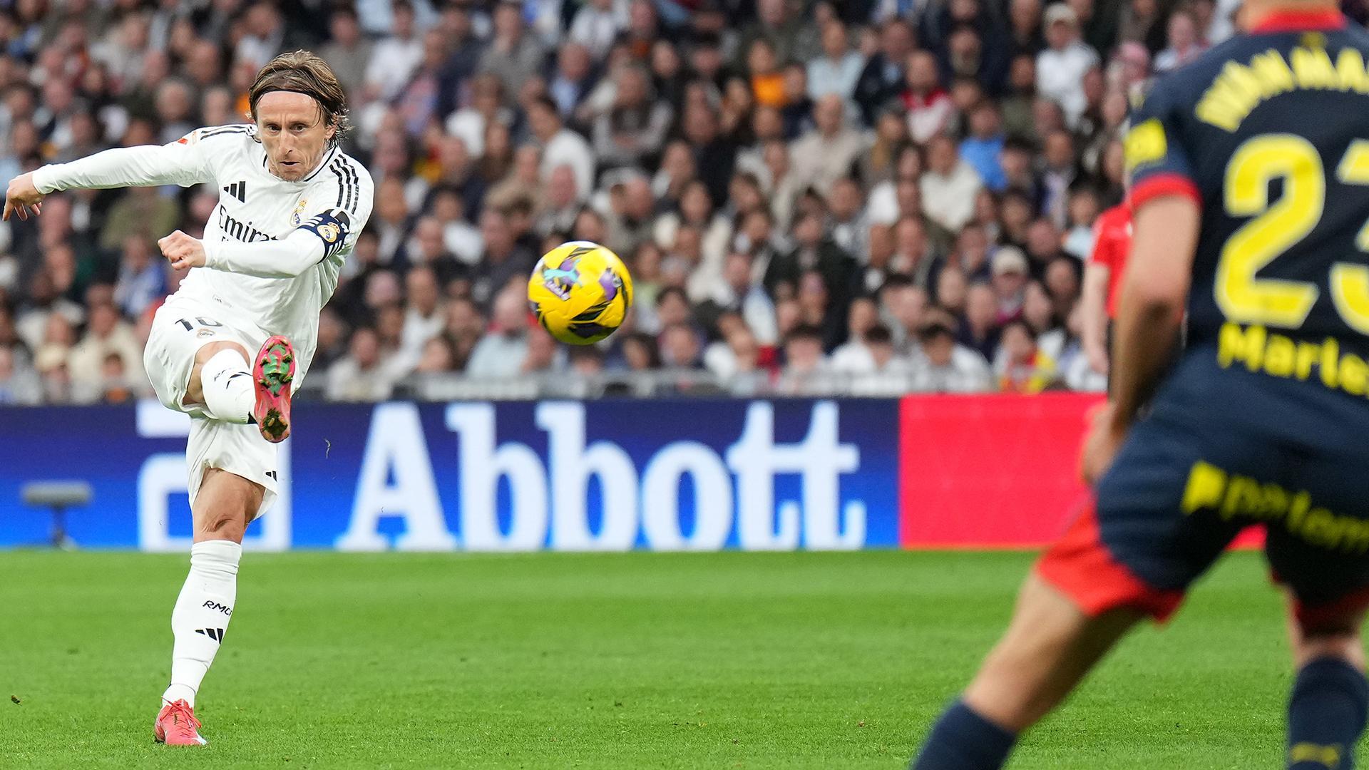 Luka Modric's incredible strike opens the scoring for Real