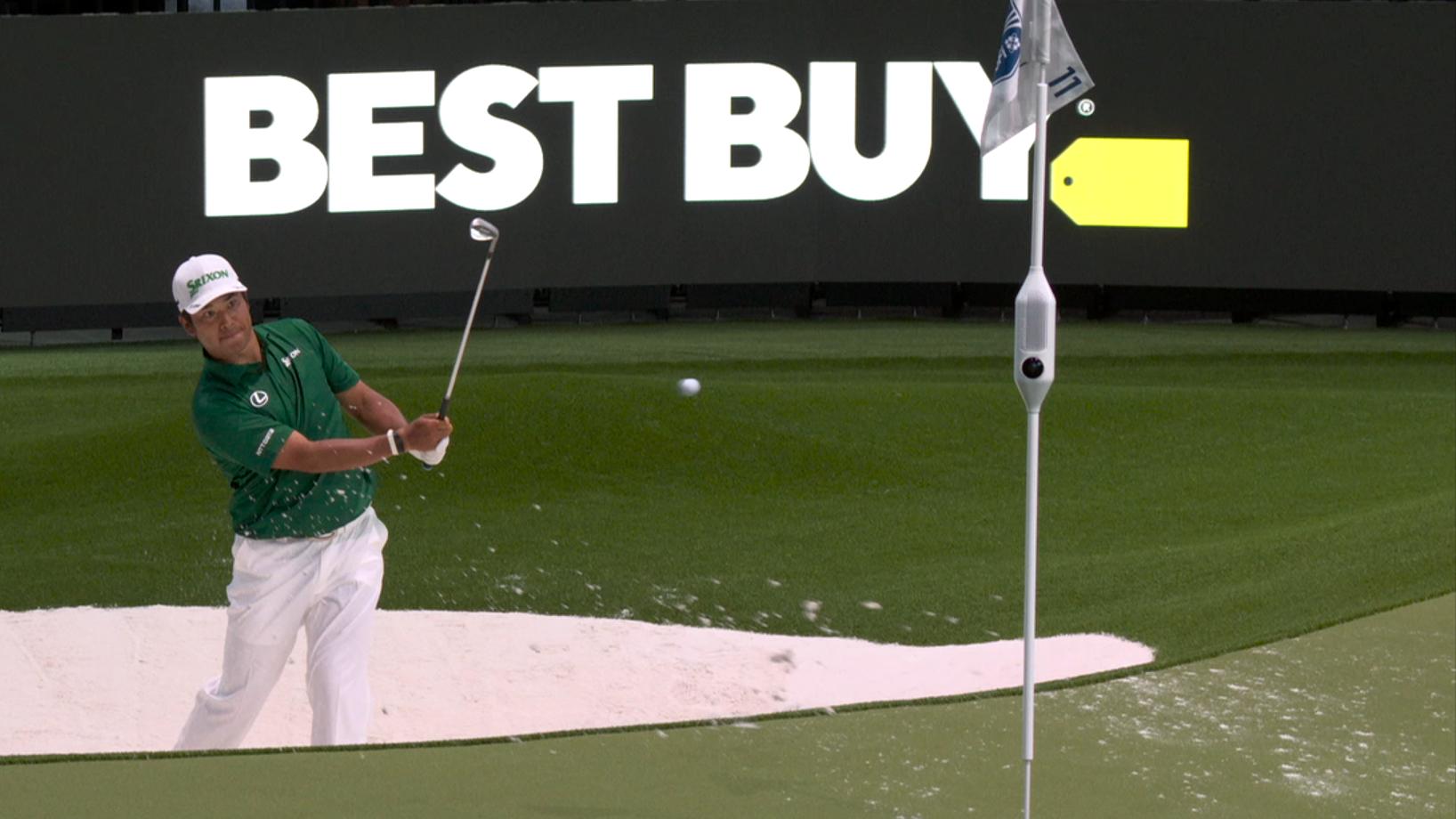 Hideki Matsuyama gets bested by the bunker