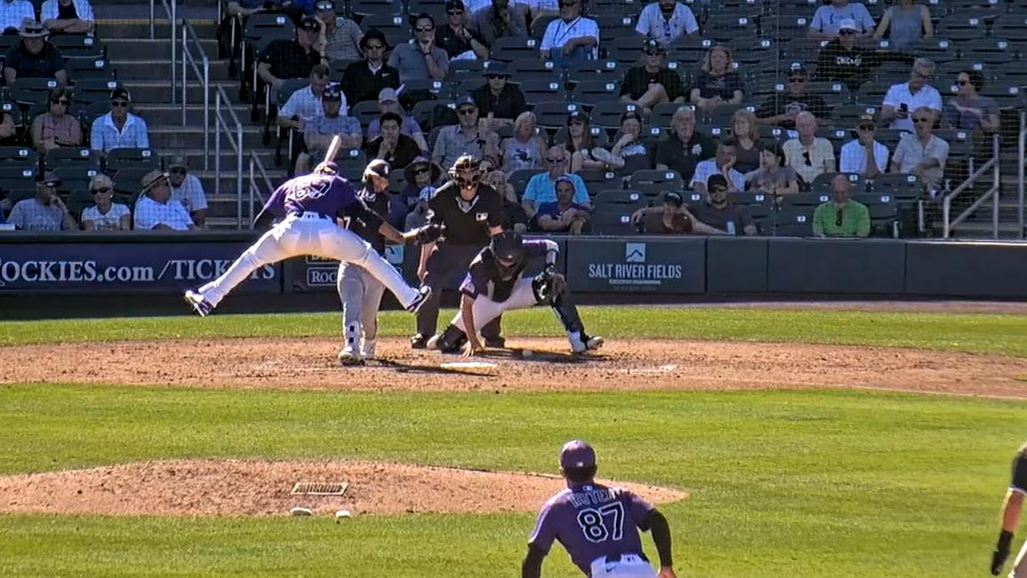 Rockies pitcher has some next level strikeout celebrations