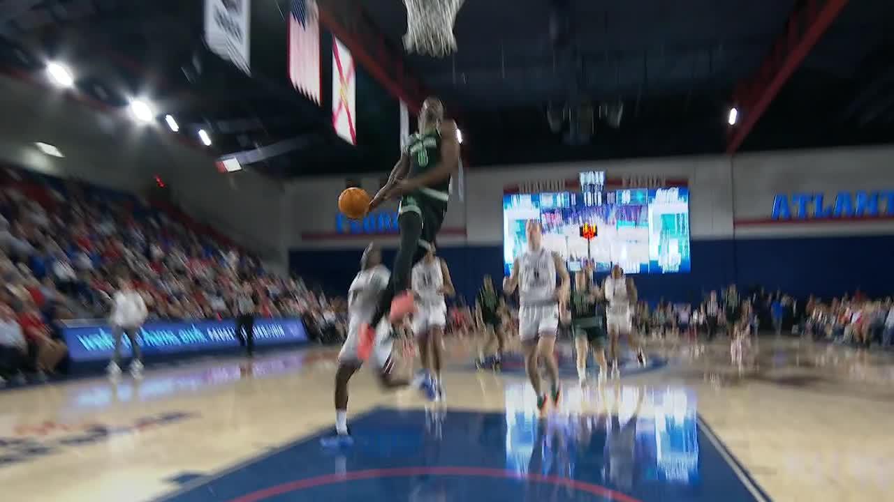 North Texas' Brenen Lorient flushes windmill jam vs. former team