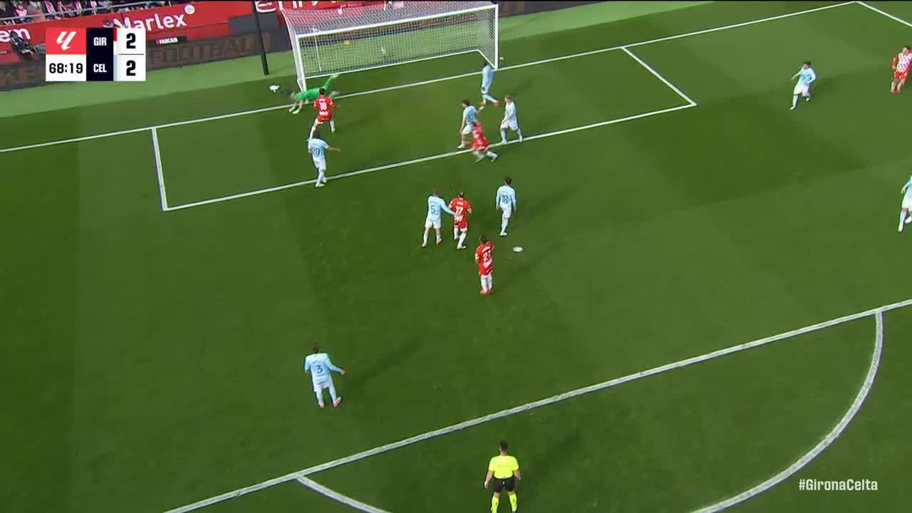 Yangel Herrera finds the back of the net for Girona