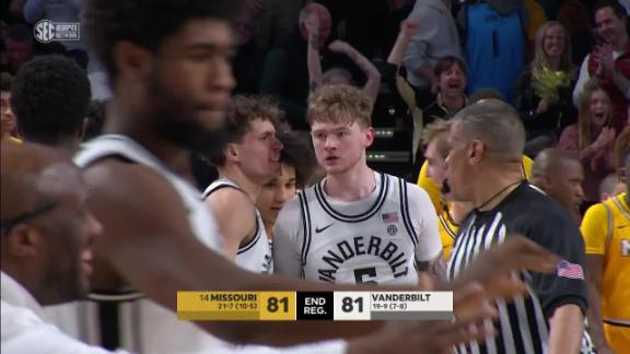 Vanderbilt forces OT with huge 3 by Tyler Nickel - ESPN Video