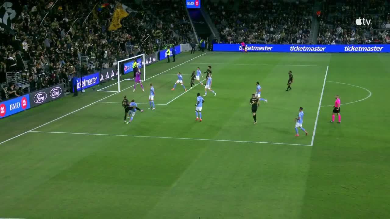 Matthew Freese makes a great save for New York City FC