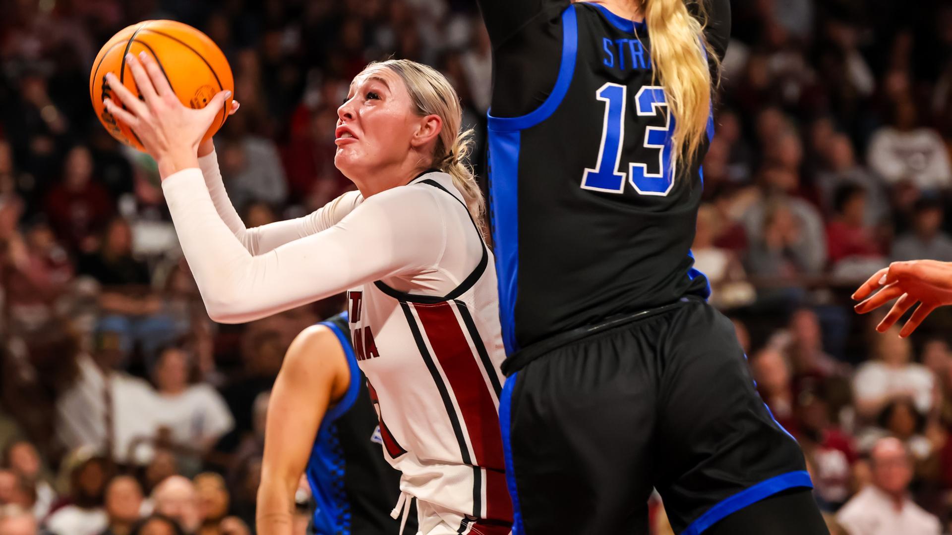 Chloe Kitts powers South Carolina to SEC title with a double-double