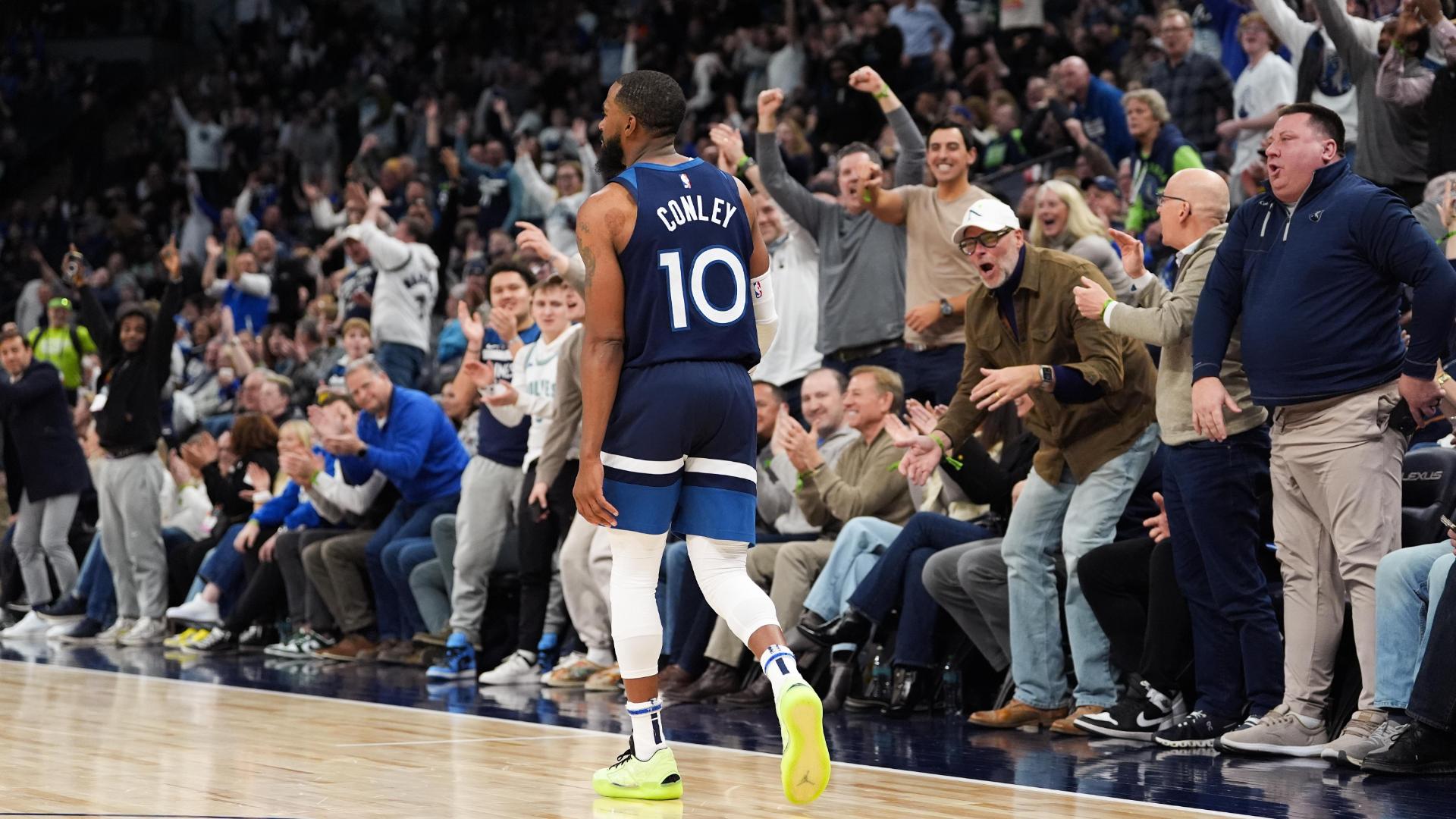 Mike Conley's half-court trey beats third-quarter buzzer