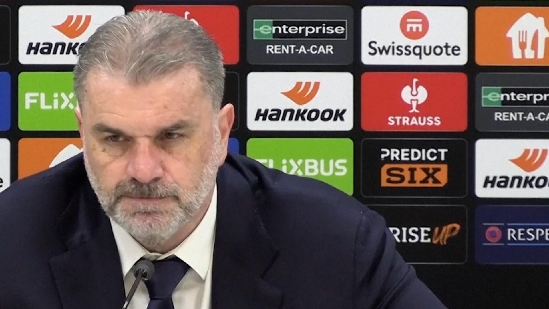 Postecoglou: Tottenham 'nowhere near' the level we need to be