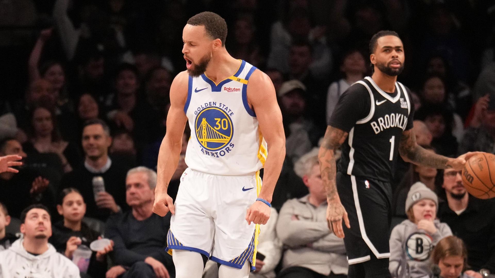 Steph Curry's 40-point game helps lift Warriors past Nets