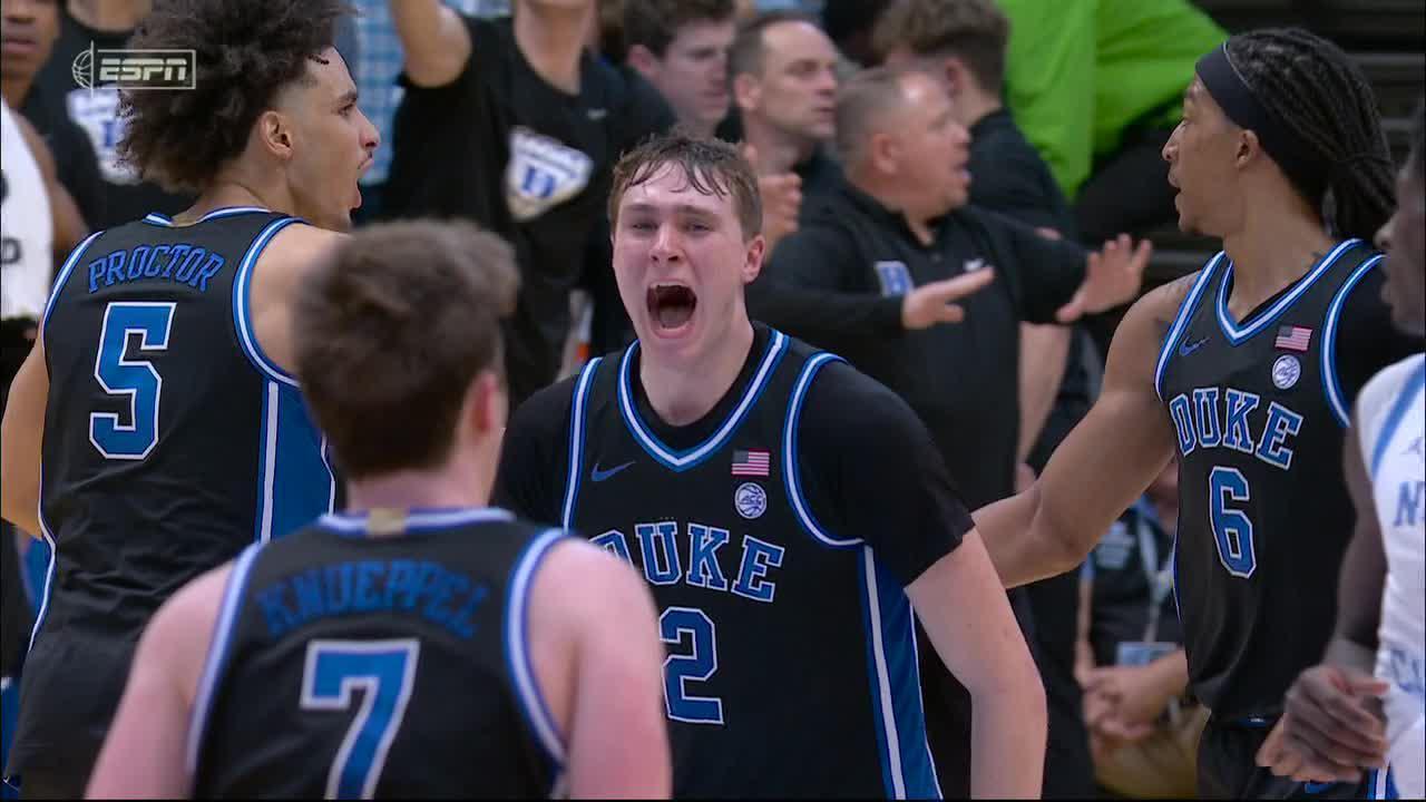 Cooper Flagg slams it home to seal Duke's victory