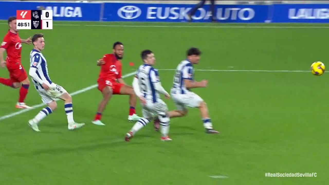 Chidera Ejuke scores goal for Sevilla