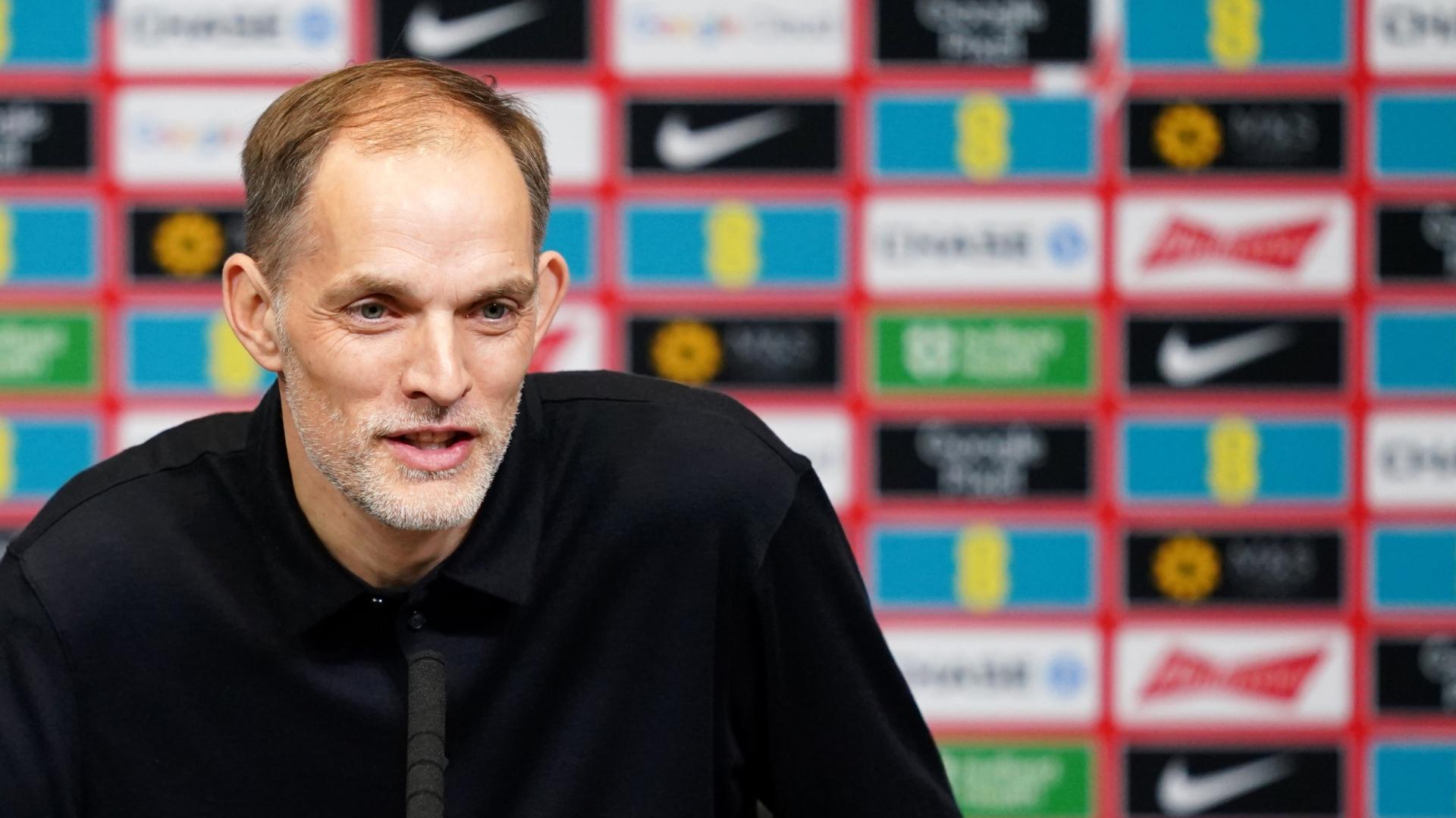 Tuchel refuses to answer question in German at Wembley