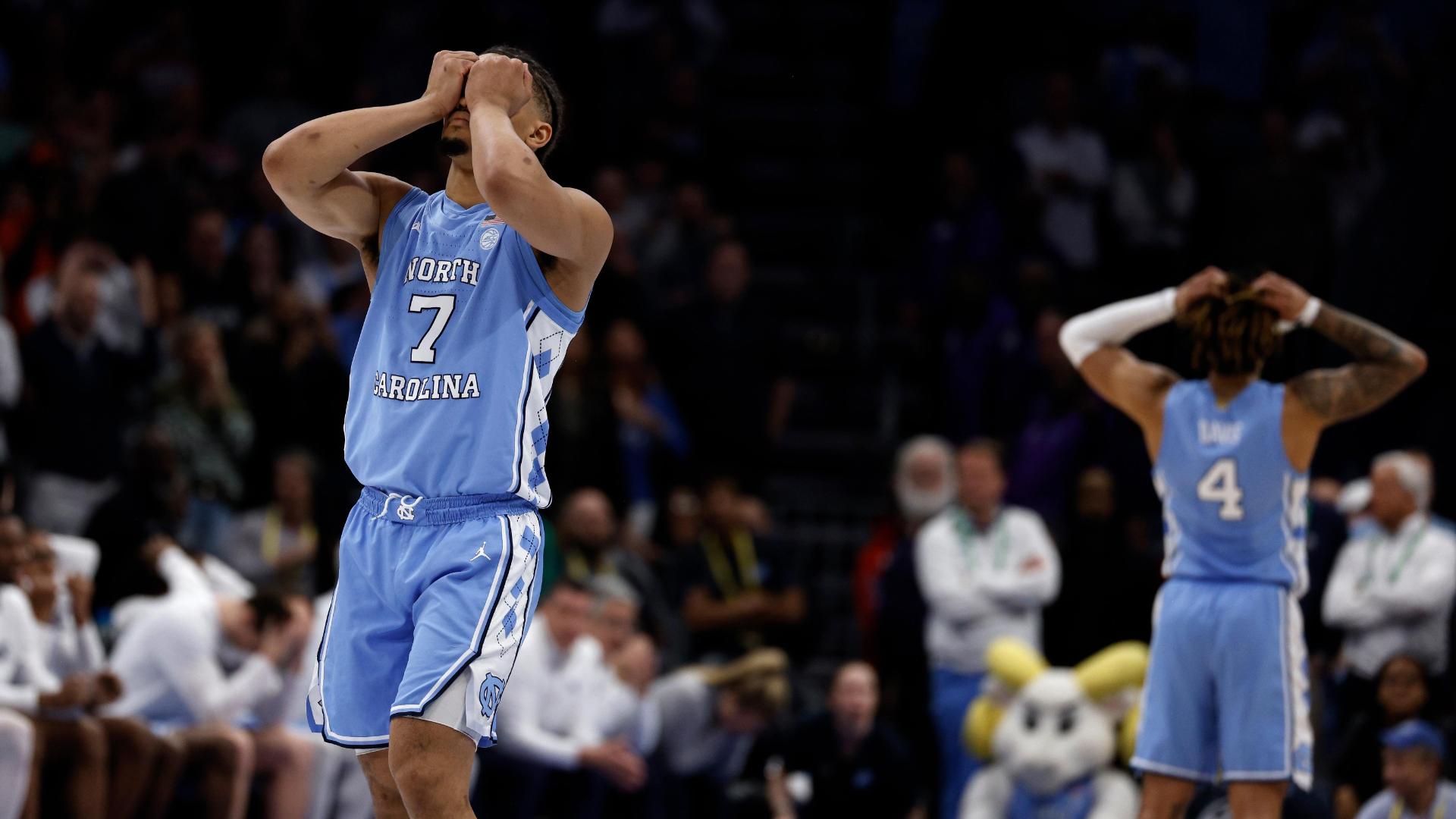 UNC tying free throw wiped out by lane violation
