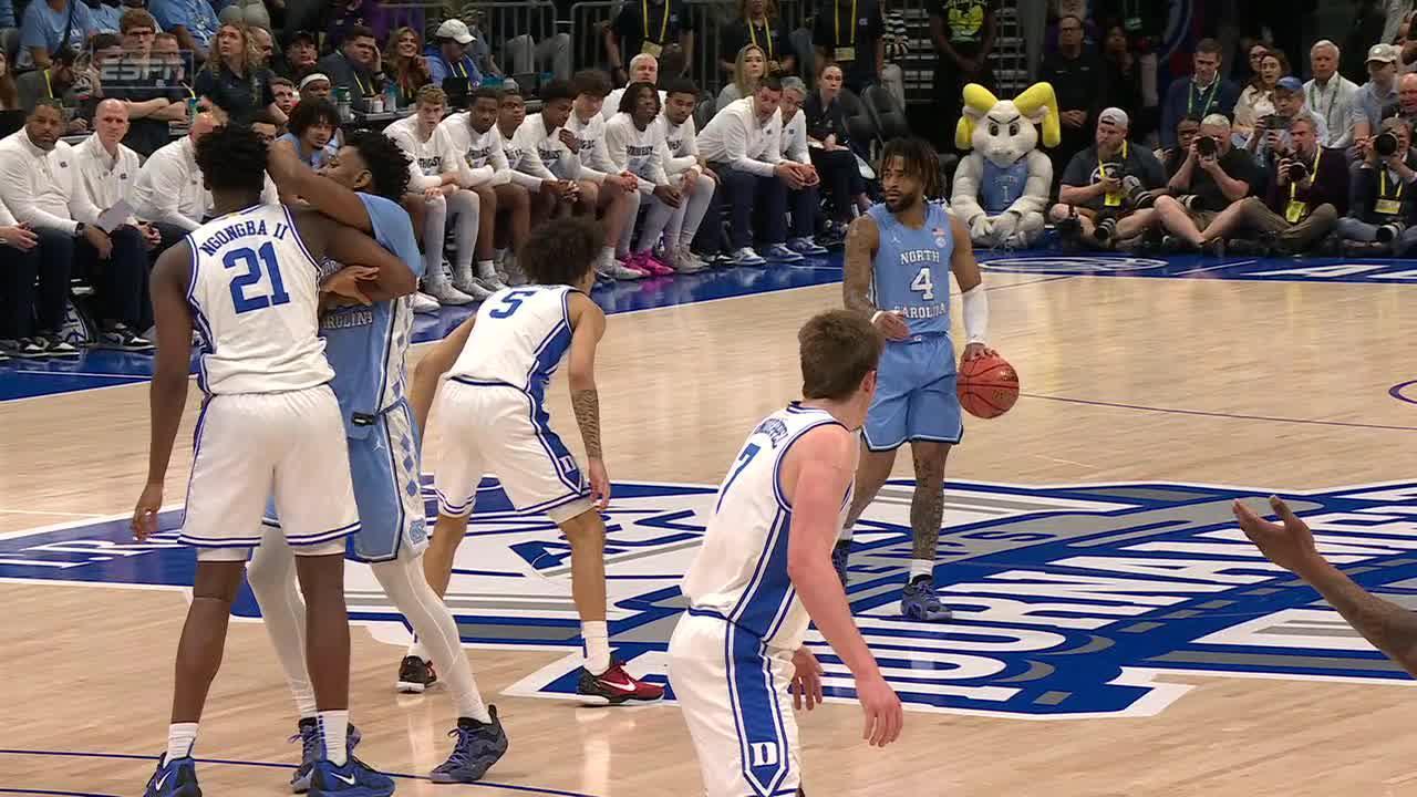 Duke-UNC gets chippy early