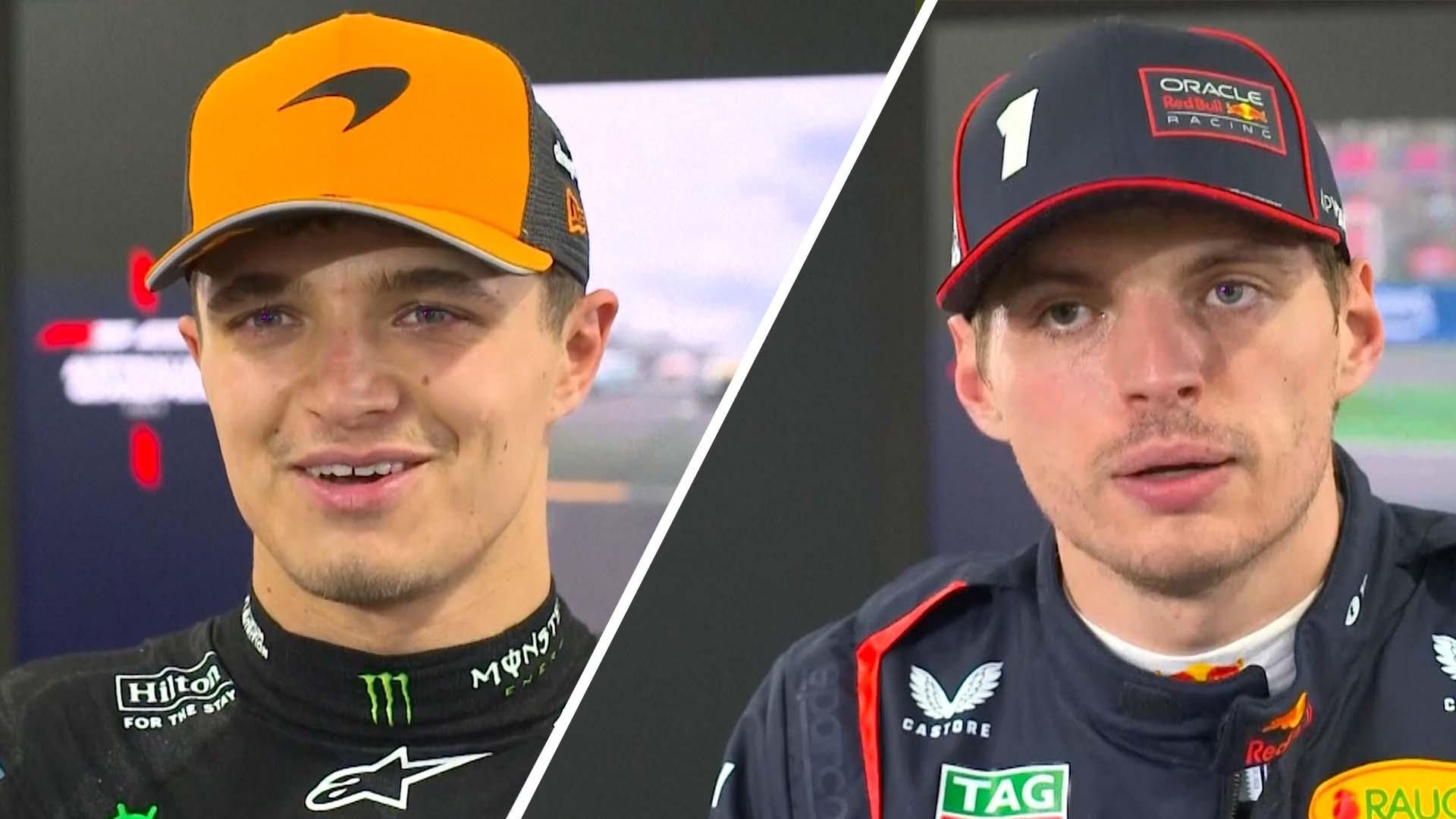 Norris and Verstappen react to 'quick' Australian Grand Prix qualifying