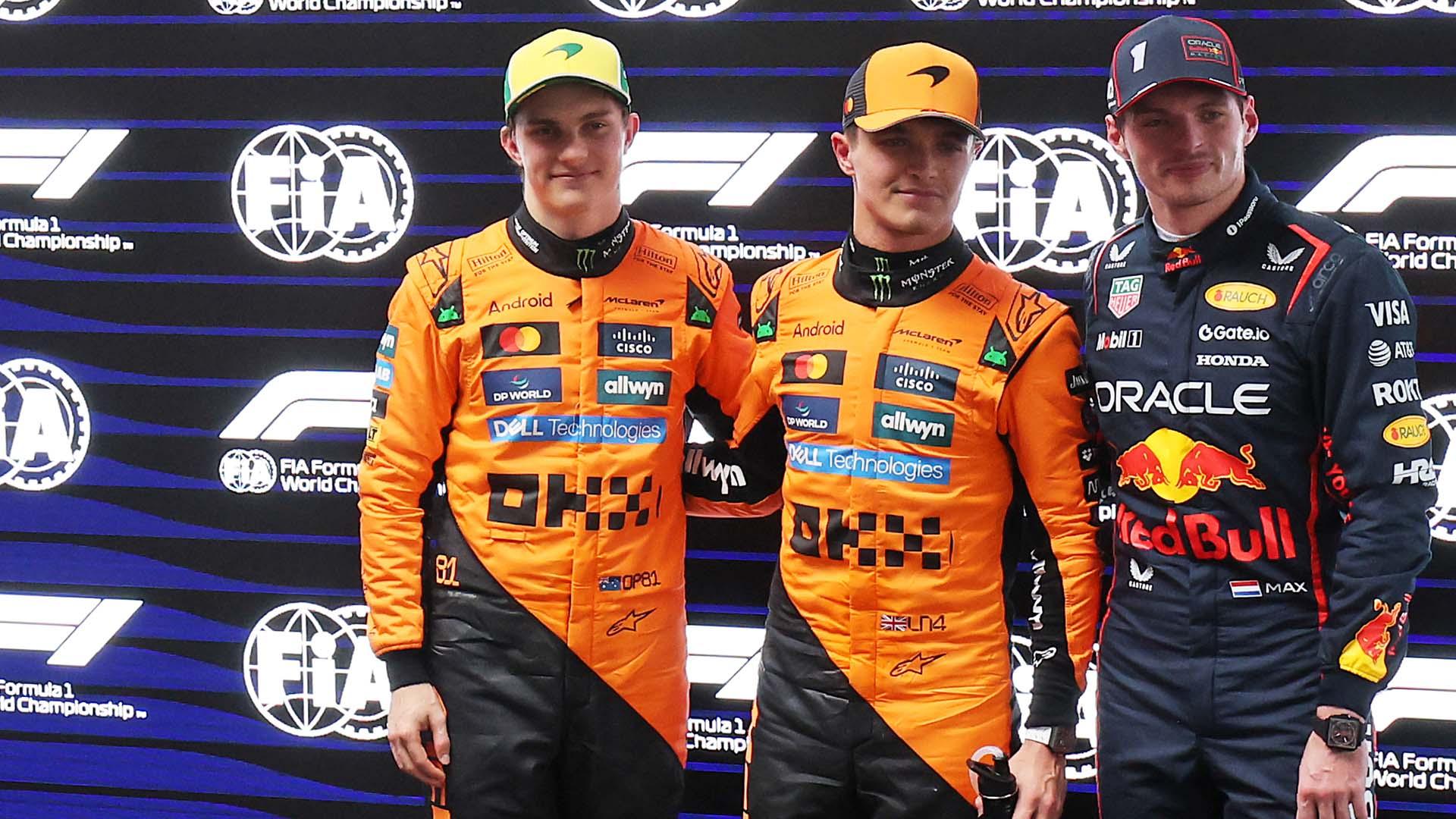 McLaren secure the front row after Australian Grand Prix qualifying