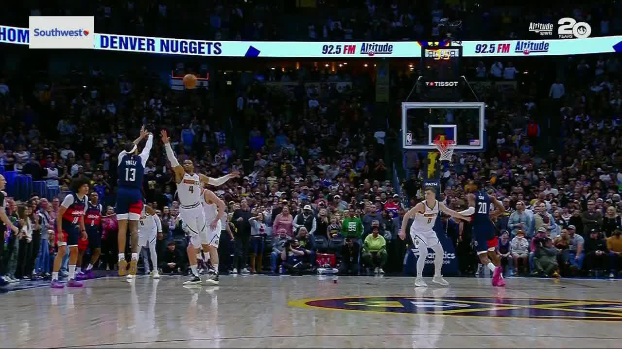 Jordan Poole cashes a 35-footer to win it for the Wizards