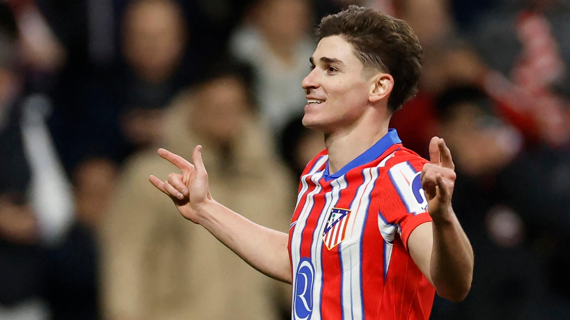 Julián Alvarez puts Atletico Madrid ahead vs. Barcelona