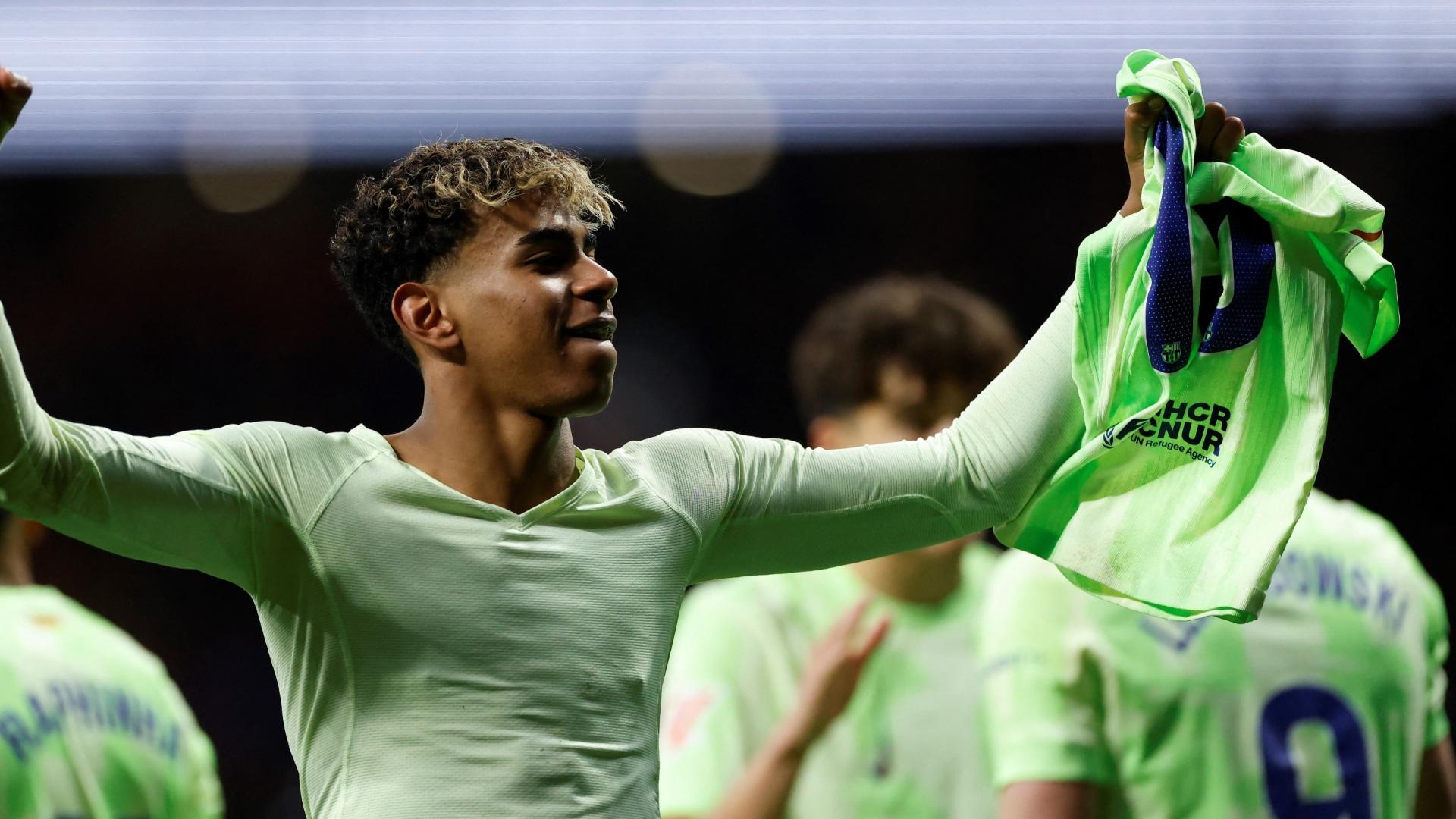 Yamal's deflected strike completes Barcelona's comeback vs. Atletico