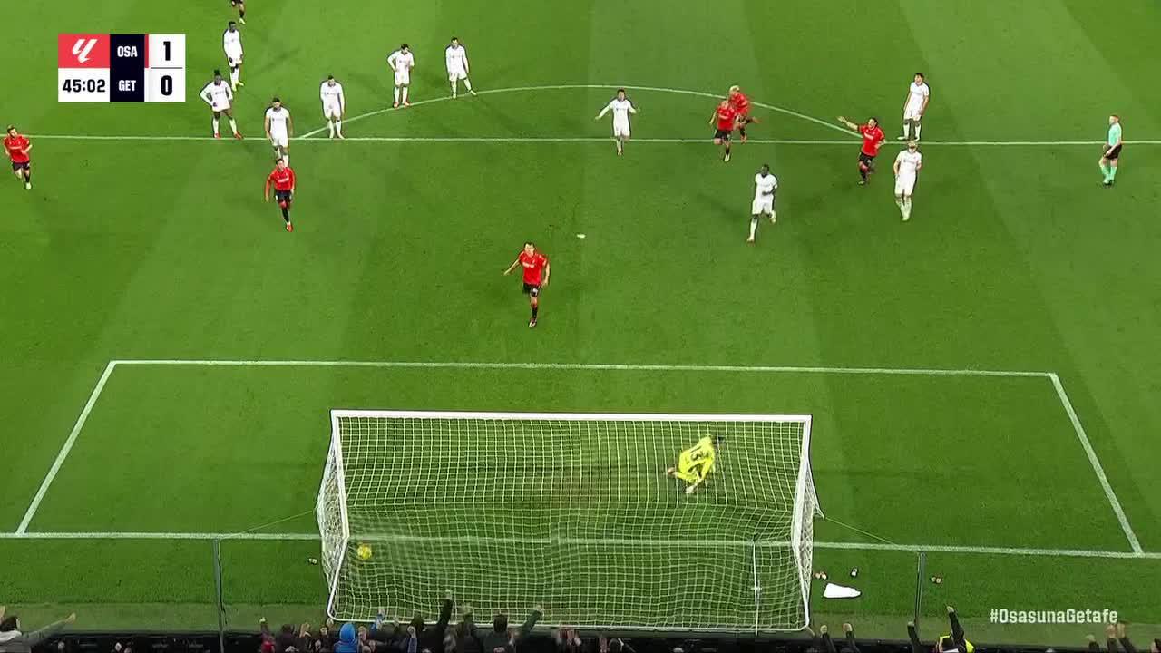 Ante Budimir slots home Penalty Goals vs. Getafe